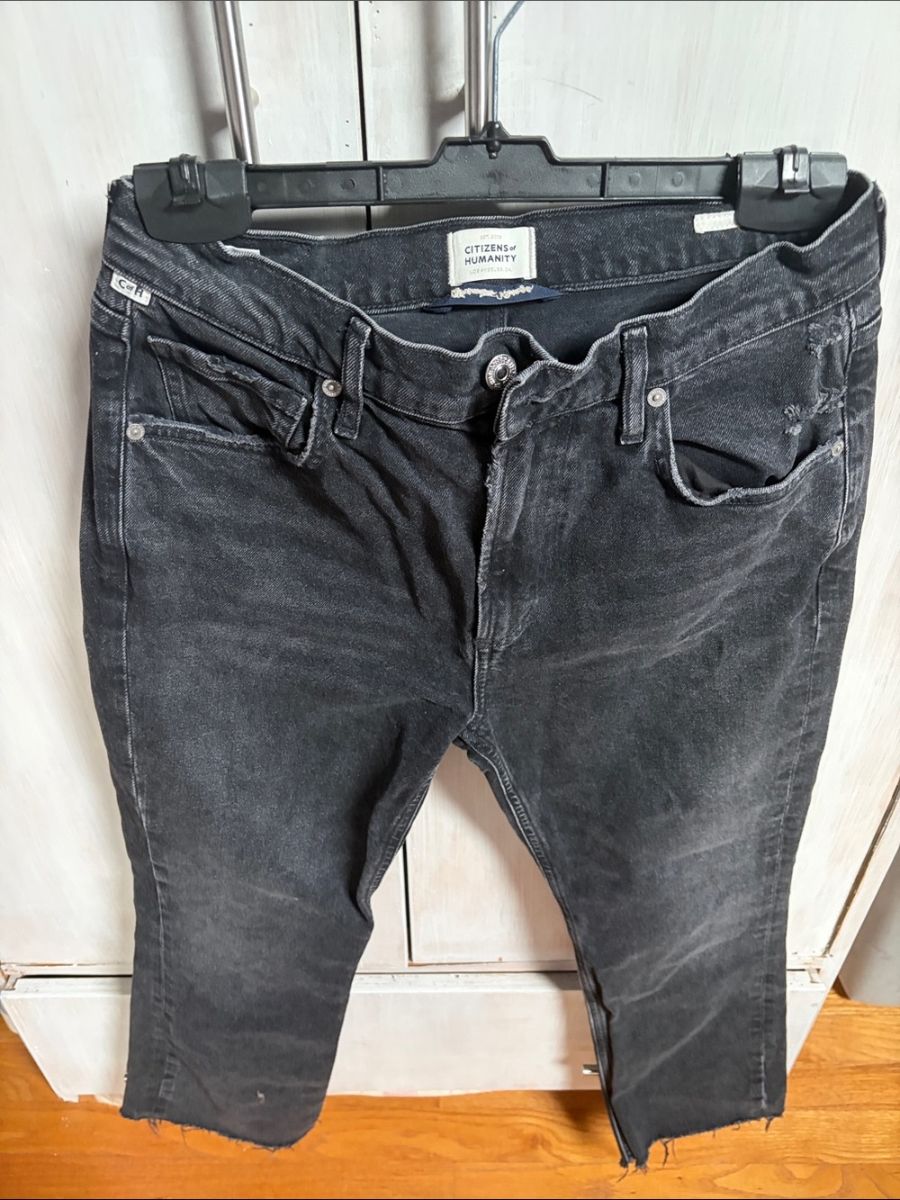 Citizens of Humanity Vintahe style Black ankle Washed Jeans